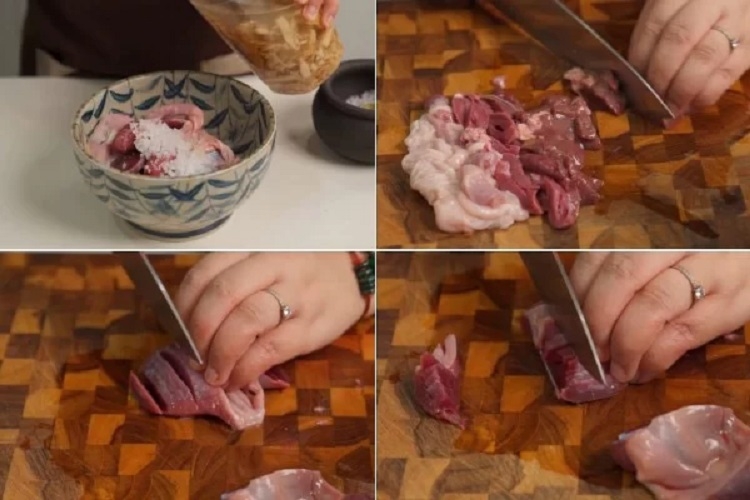 Lòng gà xào hành tây (Hình 3)