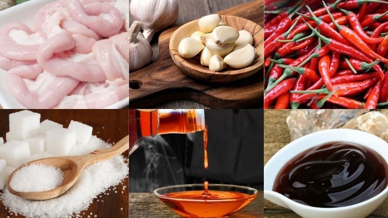 Lòng heo chiên mắm hình 1