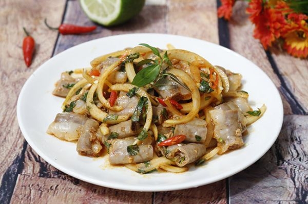 Lòng non trộn mắm chua cay 1