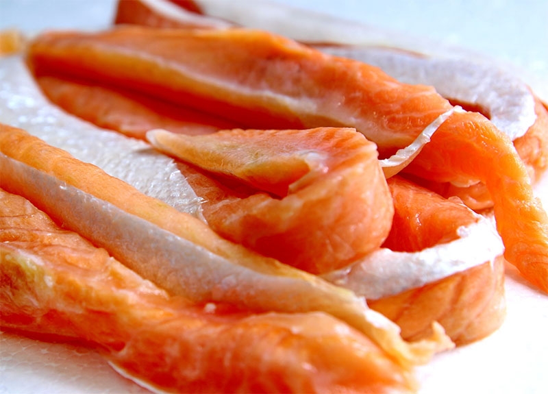 lườn cá hồi chiên giòn 2