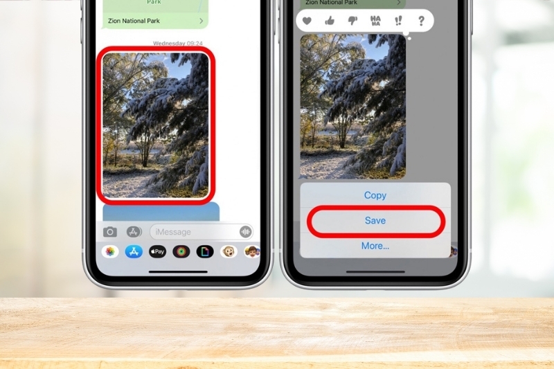 lưu ảnh trong Messages trên iPhone 3