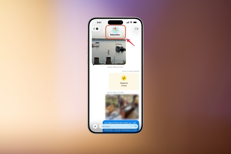 lưu ảnh trong Messages trên iPhone 4