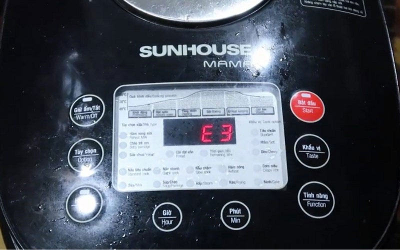 Mã lỗi nồi cơm điện Sunhouse hình 2