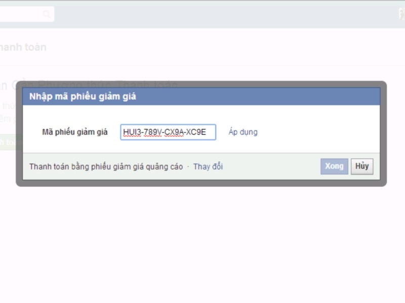 Mã tín dụng quảng cáo Facebook là gì 5