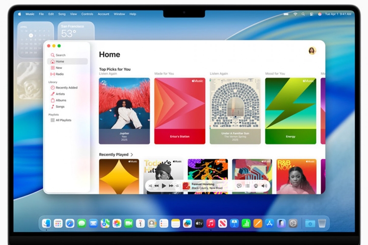 macOS Tahoe 26 ra mắt: Giao diện Liquid Glass, Spotlight mạnh hơn và app Games mới