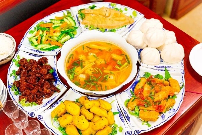 Mâm cơm chay cúng Phật đầy đủ nhất