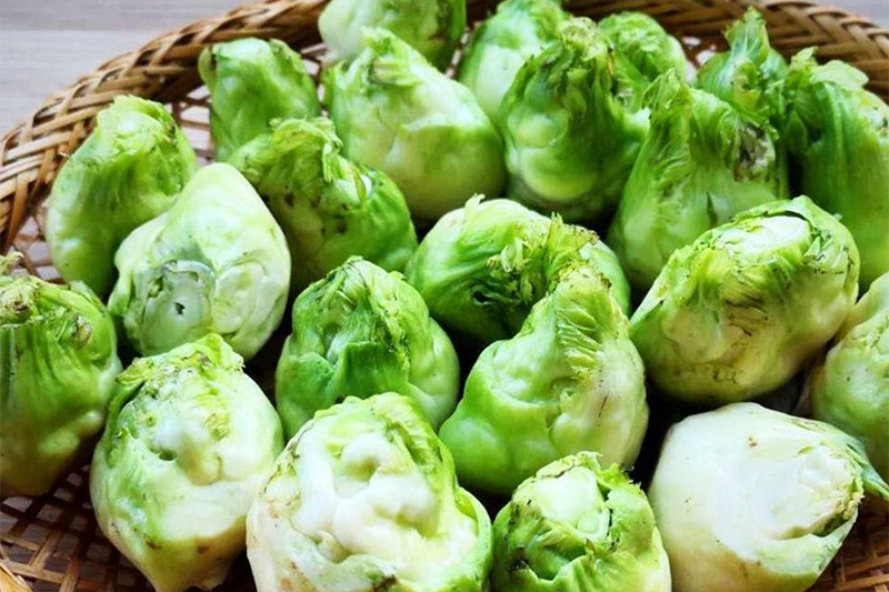 Mầm đá xào tỏi (hình 2)
