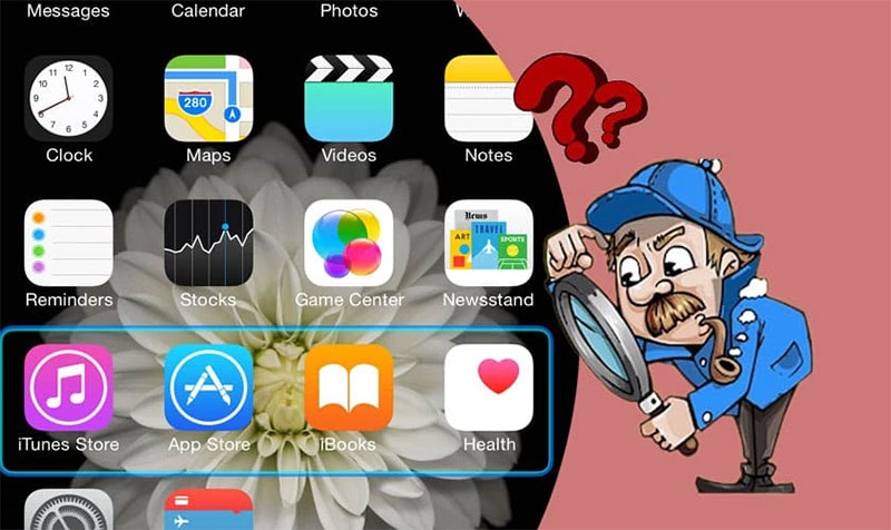 Màn hình iPhone bị ô vuông hình 1