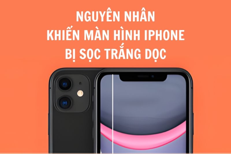Màn hình iPhone bị sọc trắng dọc ảnh 2
