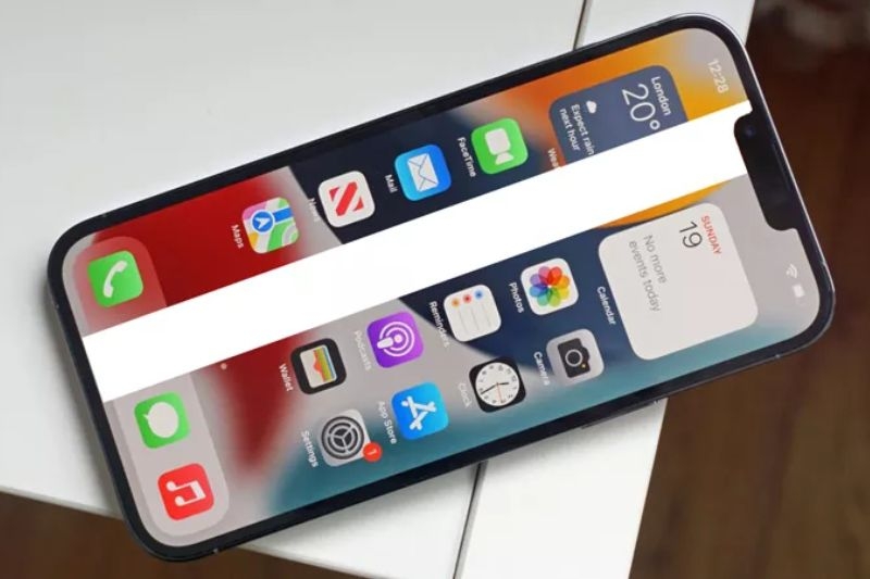 Màn hình iPhone bị sọc trắng dọc ảnh 6