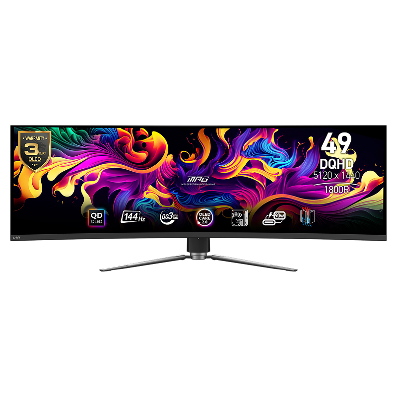 Màn hình Gaming MSI MPG 491CQP QD-OLED/49inch DQHD (5120 x 1440)/OLED 144Hz