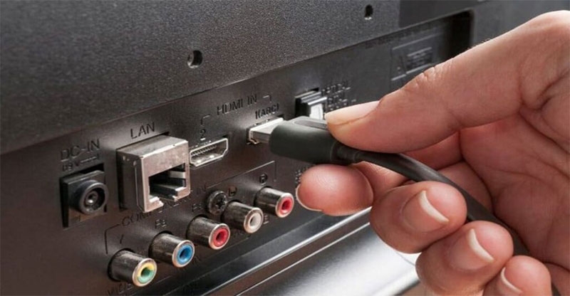 Màn hình tivi bị nhiễu màu hình 3