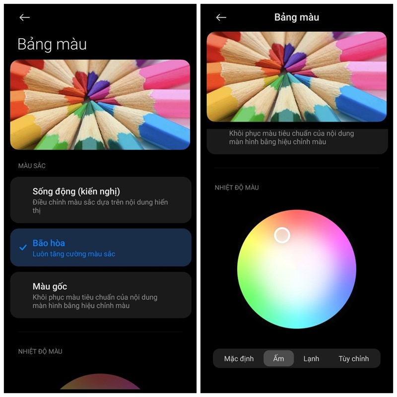 màn hình xiaomi bị ám vàng 5