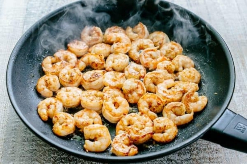 măng tây xào với tôm 6