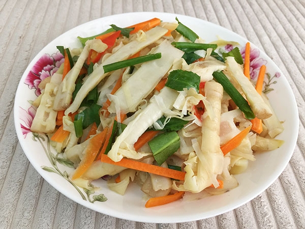 Măng xào chay 4