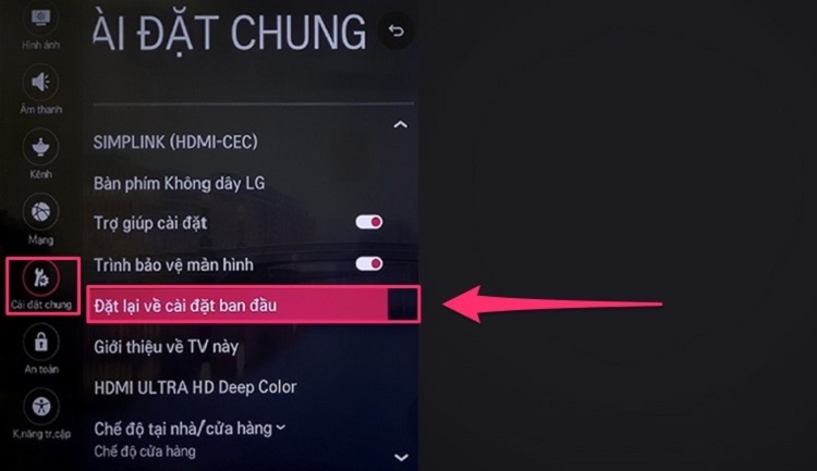 Mất con trỏ chuột tr&ecirc;n m&agrave;n h&igrave;nh tivi LG (H&igrave;nh 5)