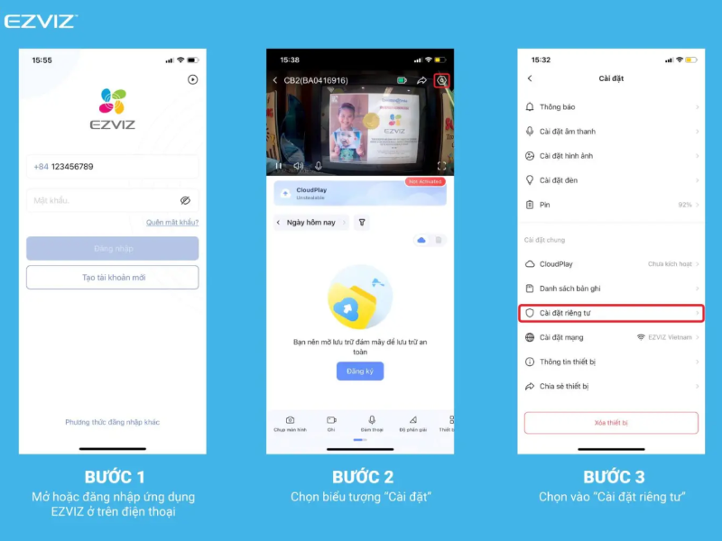 Mật khẩu mặc định của camera Ezviz (ảnh 6)
