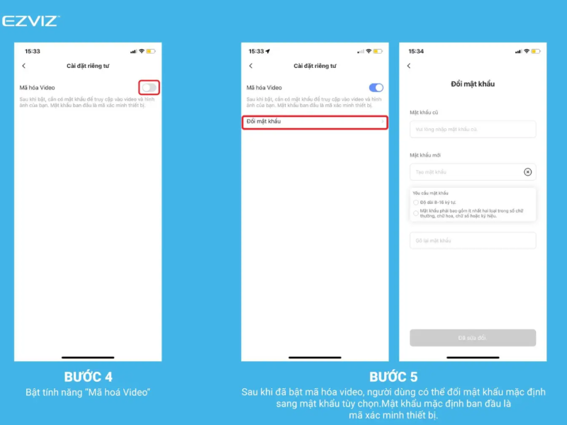 Mật khẩu mặc định của camera Ezviz (ảnh 7)