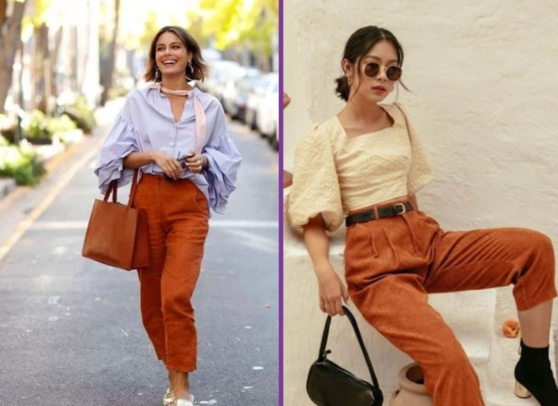 Màu cam đất phối với màu gì? (hình 7)