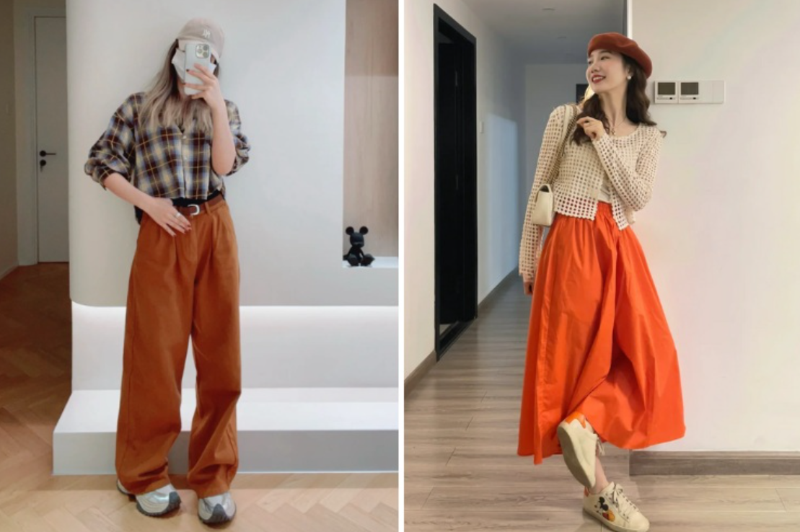 Màu cam đất phối với màu gì? (hình 8)