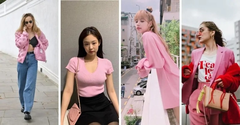 Màu hồng phối với màu gì 11