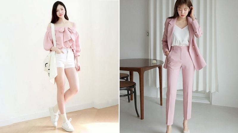 Màu hồng phối với màu gì 3