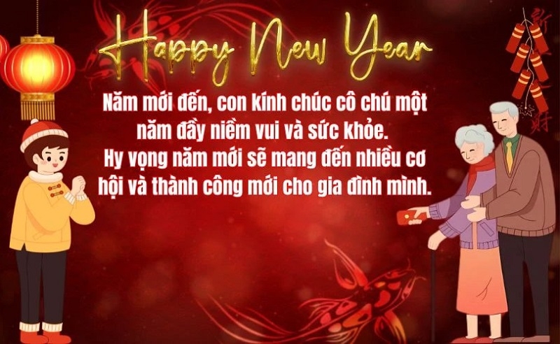 Mẫu lời chúc Tết 2025 bố mẹ ảnh 5