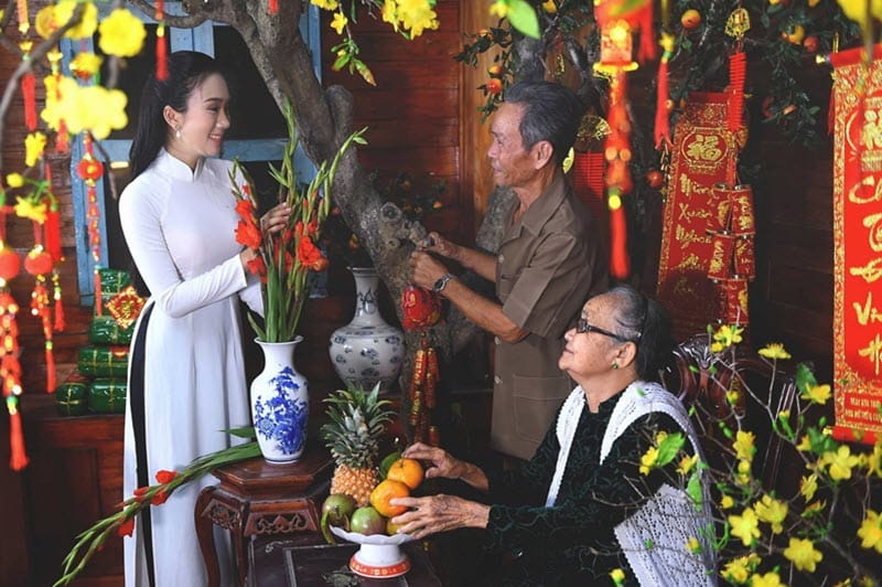 Mẫu lời chúc Tết 2025 bố mẹ ảnh 6