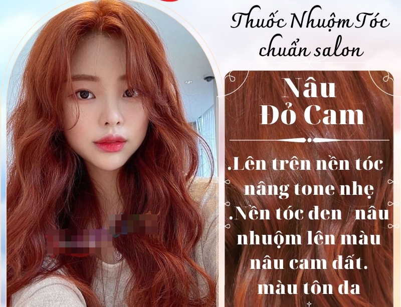 màu nâu cam có phải tẩy tóc không (hình 2)