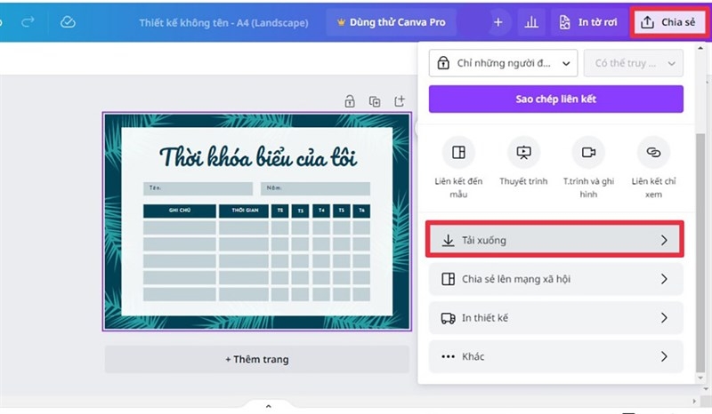 mẫu thời khóa biểu đẹp cấp 2 (hình 14)