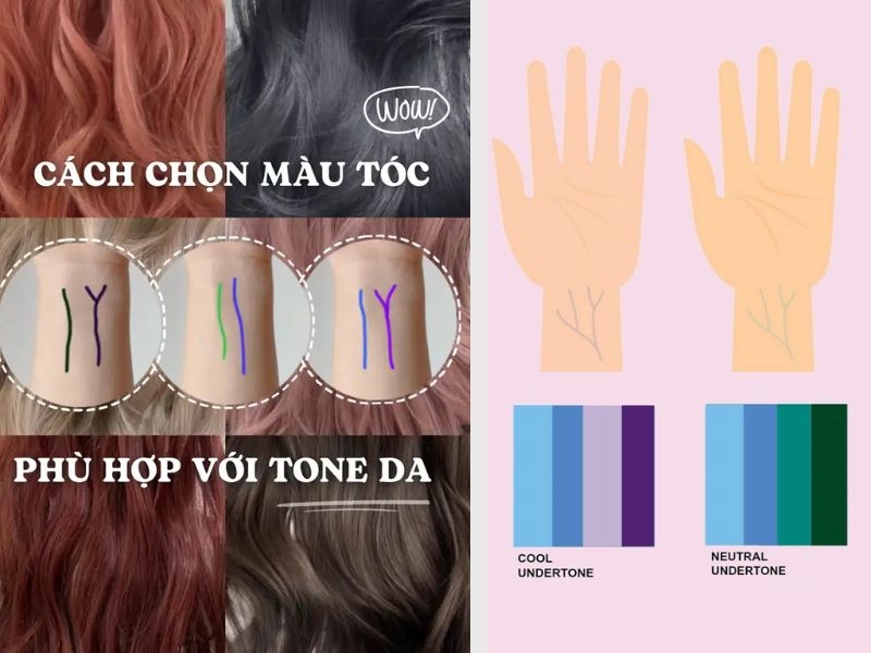 Cách chọn tóc màu nhuộm sáng da dựa theo tone