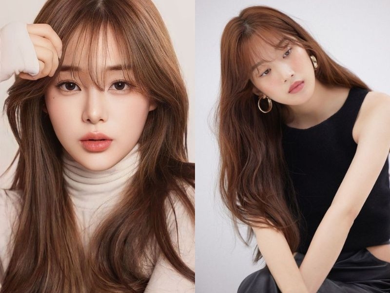 Màu tóc nhuộm sáng da ánh đồng