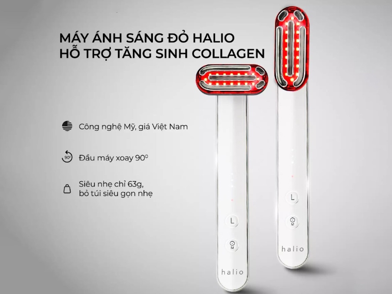 Máy ánh sáng đỏ tăng sinh Collagen Halio 3in1 - hình 2