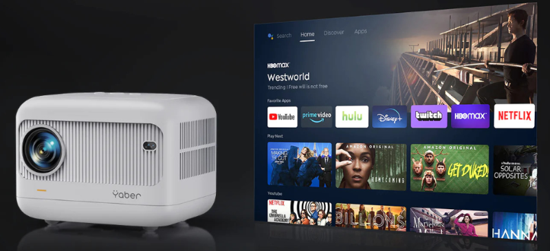 Máy chiếu mini Yaber L1 (Bản Google Assistant) (hình 5)