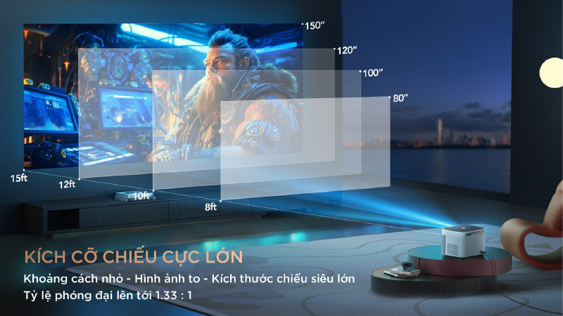 Máy chiếu mini Yaber U11 (hình 2)