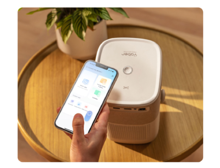 Máy chiếu tích hợp pin sạc Yaber T2 Plus (hình 9)