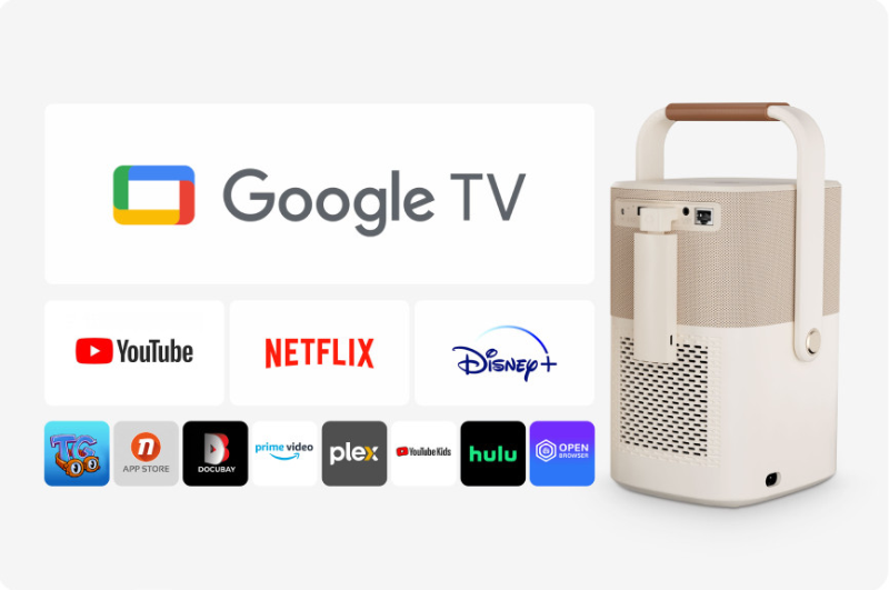 Máy chiếu tích hợp pin sạc Yaber T2 Plus (hình 7)