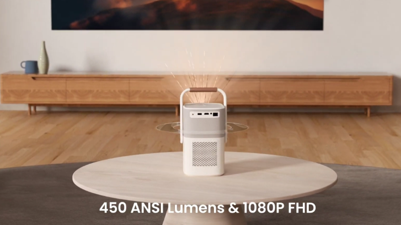 Máy chiếu tích hợp pin sạc Yaber T2 Plus (hình 3)