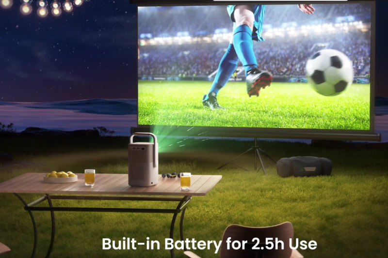 Máy chiếu tích hợp pin sạc Yaber T2 Plus (hình 6)