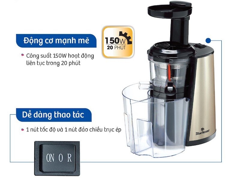 may ep cham bluestone sjb 6556 cong suat manh me