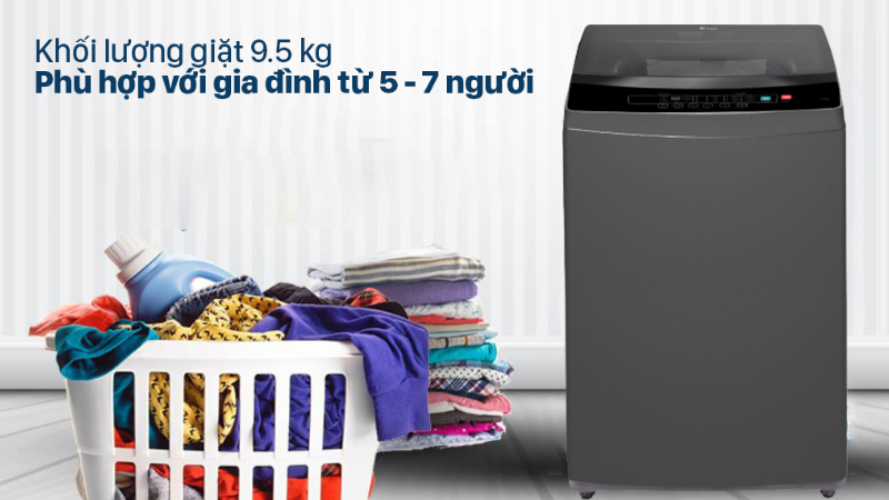Máy giặt Casper Inverter 9.5 kg WT-95I68DGA - hình 10