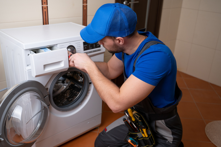 Máy giặt cửa ngang bị chảy nước ở cửa hình 6