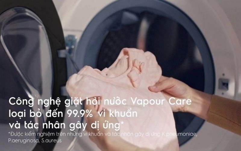 máy giặt Electrolux Inverter 11 kg EWW1141AEWA sở hữu công nghệ Vapour Care