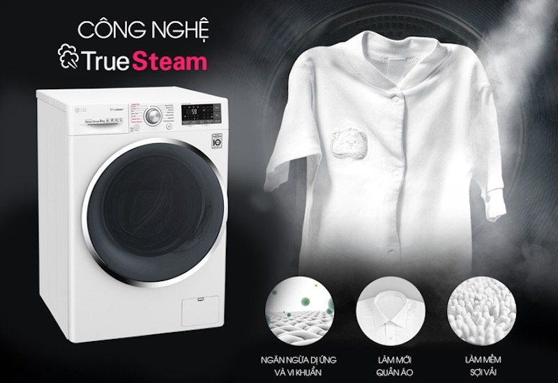 máy giặt hơi nước LG steam hình 5