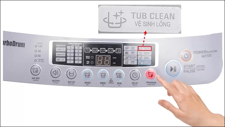 Máy giặt LG báo lỗi tCL 3