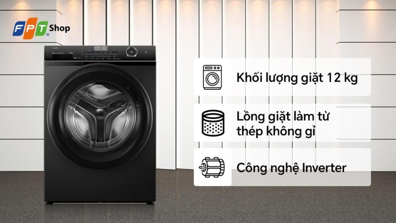 M&aacute;y giặt Aqua Inverter 12 kg AW12-BP4959U1K(B)