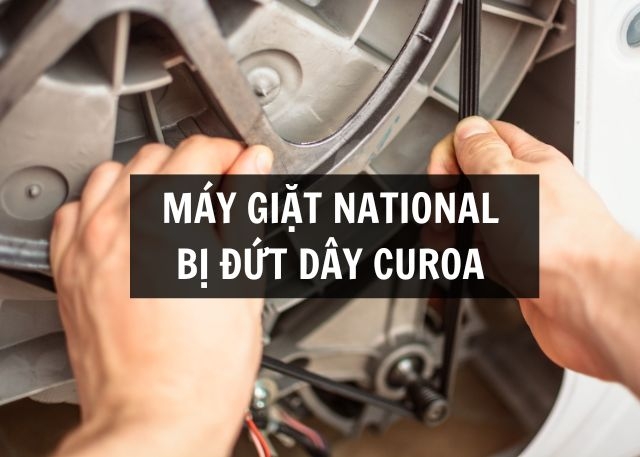 Máy giặt National bị đứt dây curoa: Dấu hiệu, nguyên nhân và hướng dẫn khắc phục