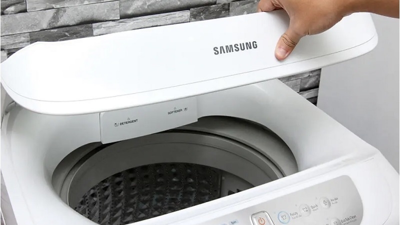 máy giặt samsung bị treo chương trình 5