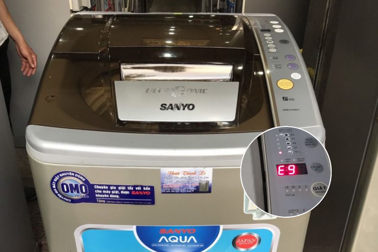 máy giặt Sanyo lỗi E9 1