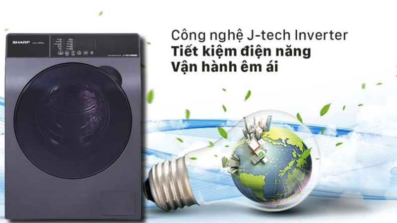 máy giặt Sharp Inverter 8.5 kg ES-FK852EV-W (hình 4)